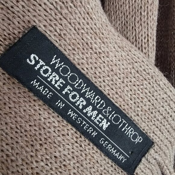 Vintage Woodward & Lothrop 100% Merino Wool Fringed Scarf Western Germany Unisex - Picture 4 of 4